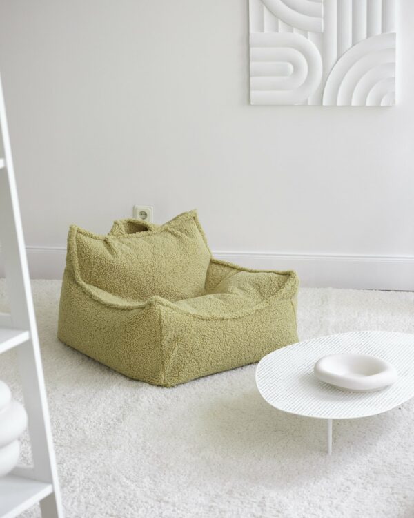 Wigiwama Zitzak Stoel - Matcha Teddy - Afbeelding 2