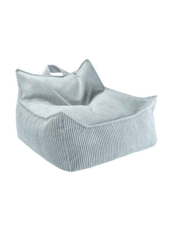 Wigiwama Zitzak Stoel - Peppermint Green Rib