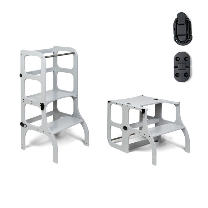 Ette Tete Step'n'Sit Learning tower Grijs Zwart