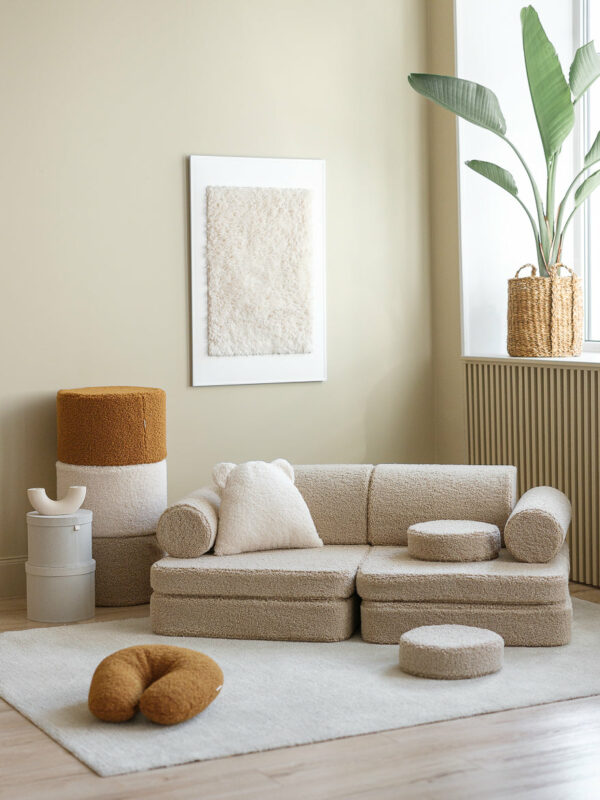 Wigiwama Settee Sofa - Biscuit Teddy - Afbeelding 4