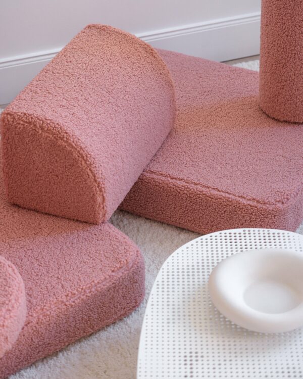 Wigiwama Settee Sofa - Pink Guava Teddy - Afbeelding 4