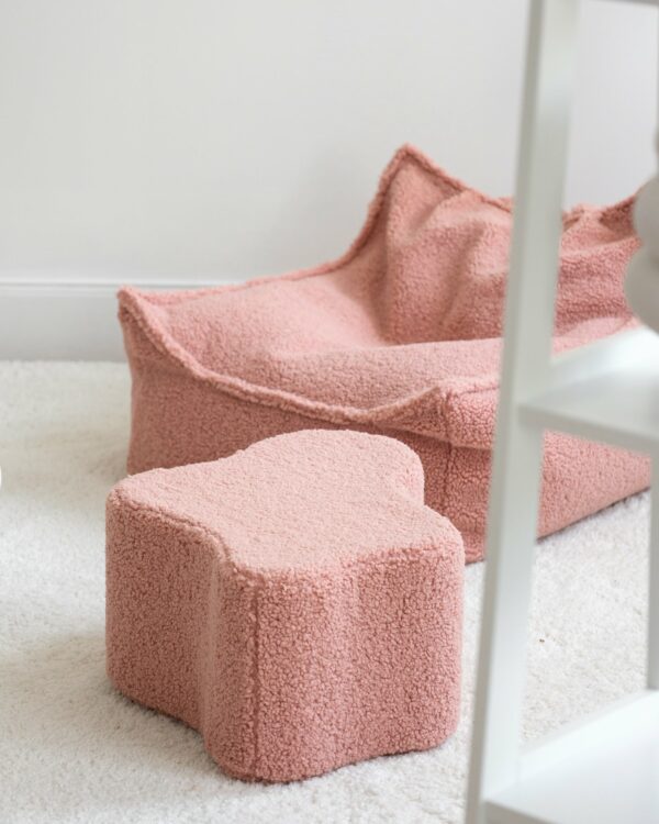Wigiwama Poef Wolk - Pink Guava Teddy - Afbeelding 3