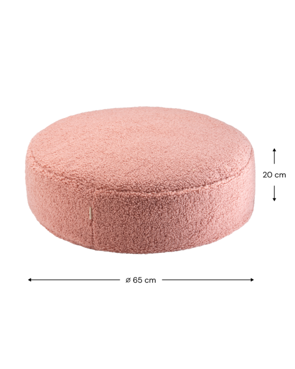 Wigiwama Poef - Pink Guava Teddy - Afbeelding 5