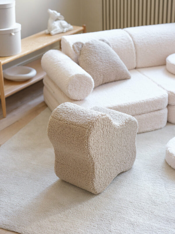 Wigiwama Settee Sofa - Cream White Teddy - Afbeelding 6