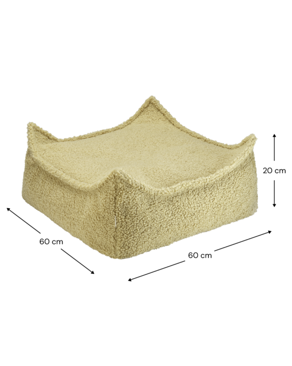 Wigiwama Poef Vierkant - Matcha Teddy - Afbeelding 6