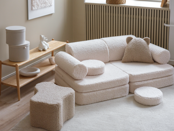 Wigiwama Settee Sofa - Cream White Teddy - Afbeelding 7
