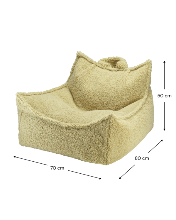 Wigiwama Zitzak Stoel - Matcha Teddy - Afbeelding 7