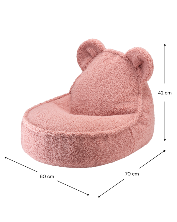 Wigiwama Zitzak Beer - Pink Guava Teddy - Afbeelding 8
