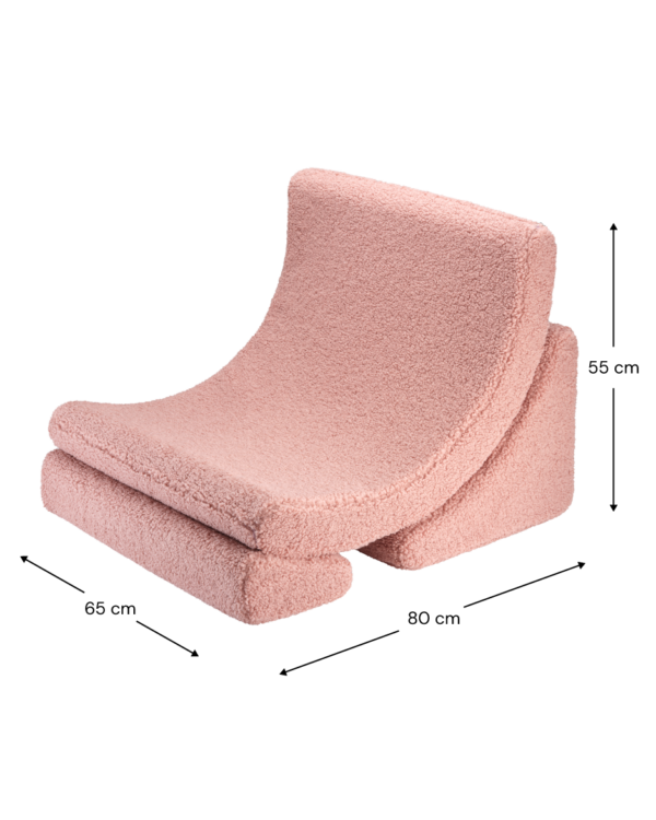 Wigiwama Maan Stoel - Pink Guava Teddy - Afbeelding 9