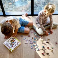 Ludattica woody puzzel dinosaurus spelende kinderen