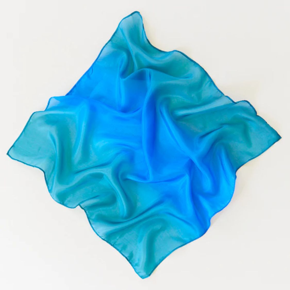 Sarah's Silks Earth Mini Speelzijde 53x53 Oceaan
