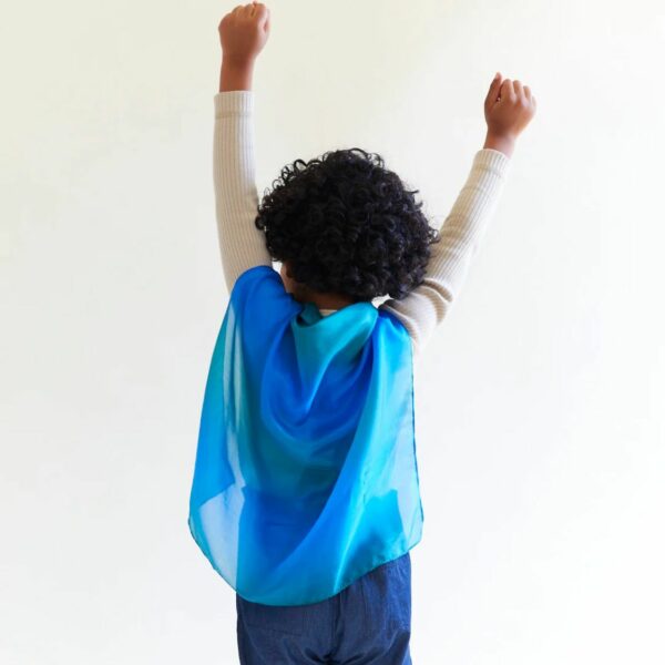 Sarah's Silks earth mini speelzijde ocean cape