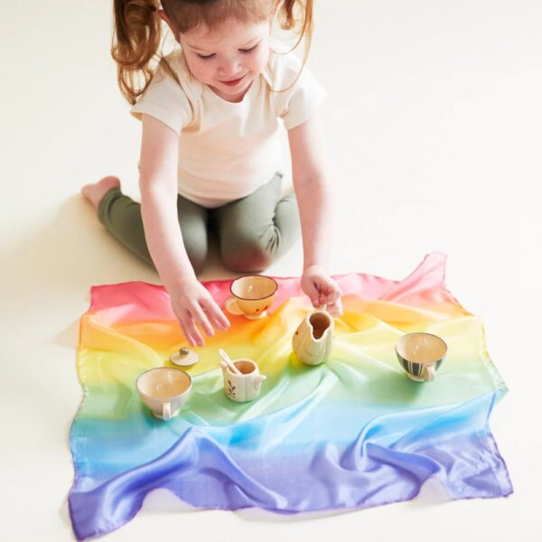Sarah's Silks Enchanted Mini Regenboog Speelzijde regenboog