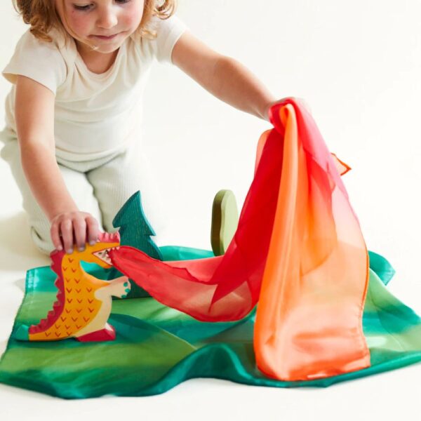 Sarah's Silks Enchanted Mini vuur Speelzijde draak