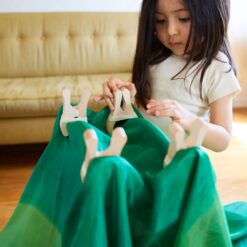 Sarah's Silks playclip met speelzijde hut