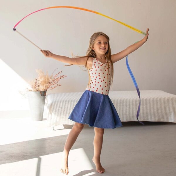 Sarah's Silks regenboog speellint kind binnen