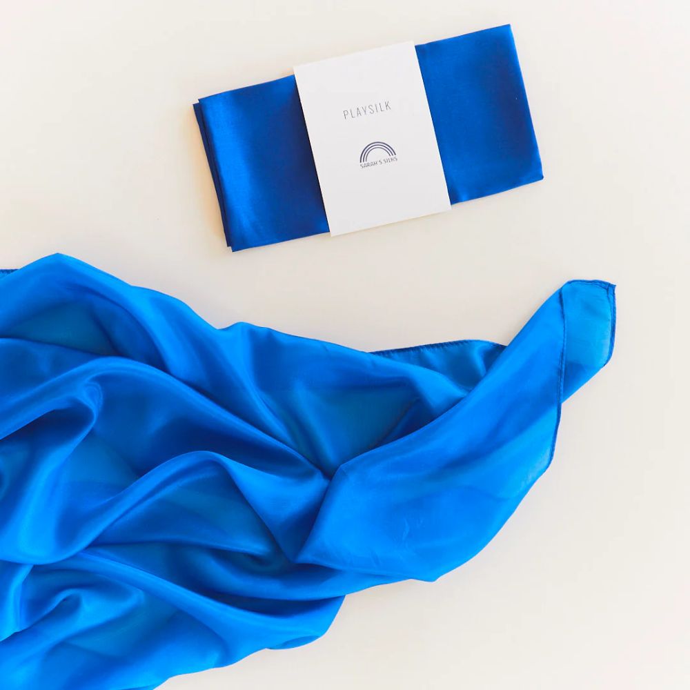 Sarah's Silks Classic Mini Speelzijde 54x54 Blauw