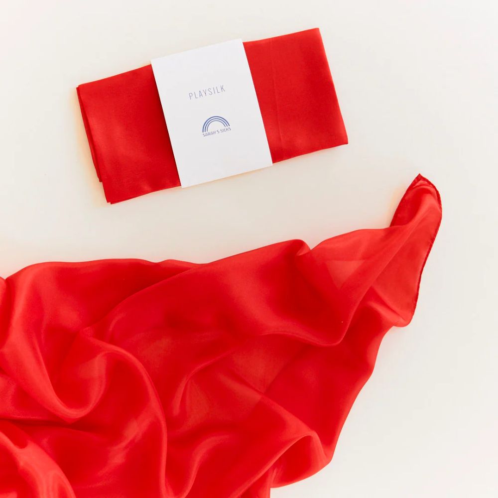 Sarah's Silks Classic Mini Speelzijde 54x54 Rood