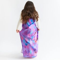 Sarah's Silks dino speelzijde paars kind