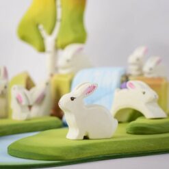 Bumbu Toys houten konijn wit