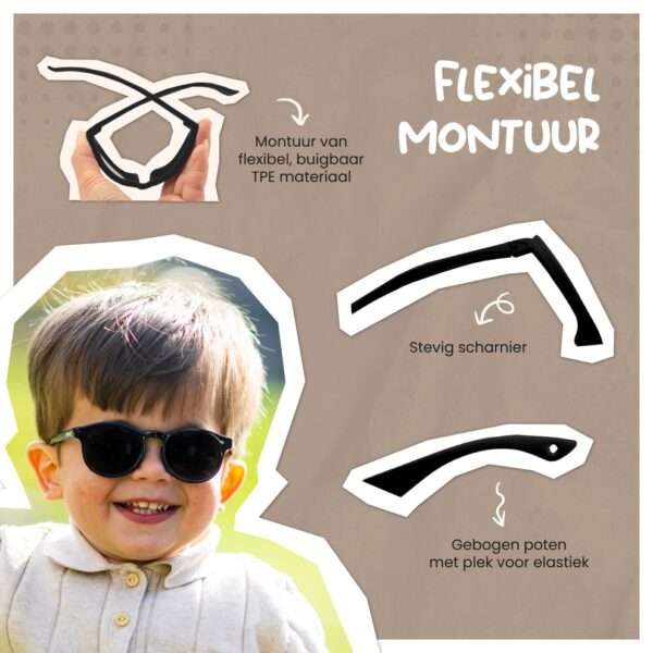 Maesy Kinderzonnebril Bowi - 1 t/m 3 jaar - Afbeelding 5