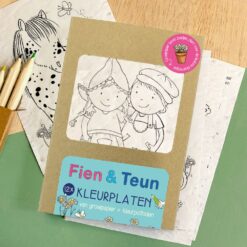 fien en teun kleurplaten