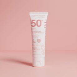 Alphanova Baby Sun Milk SPF50+ voor gevoelige babyhuid zonder parfum of witte waas (1)