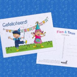 BLOOM your message Fien en Teun Bloeikaart - Gefeliciteerd