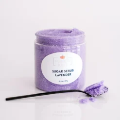 natuurlijke suikerscrub lavendel