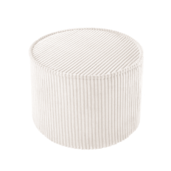 Wigiwama Poef Rond - Marshmallow Rib