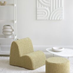 Alternative view of Wigiwama Poef Rond - Matcha Teddy