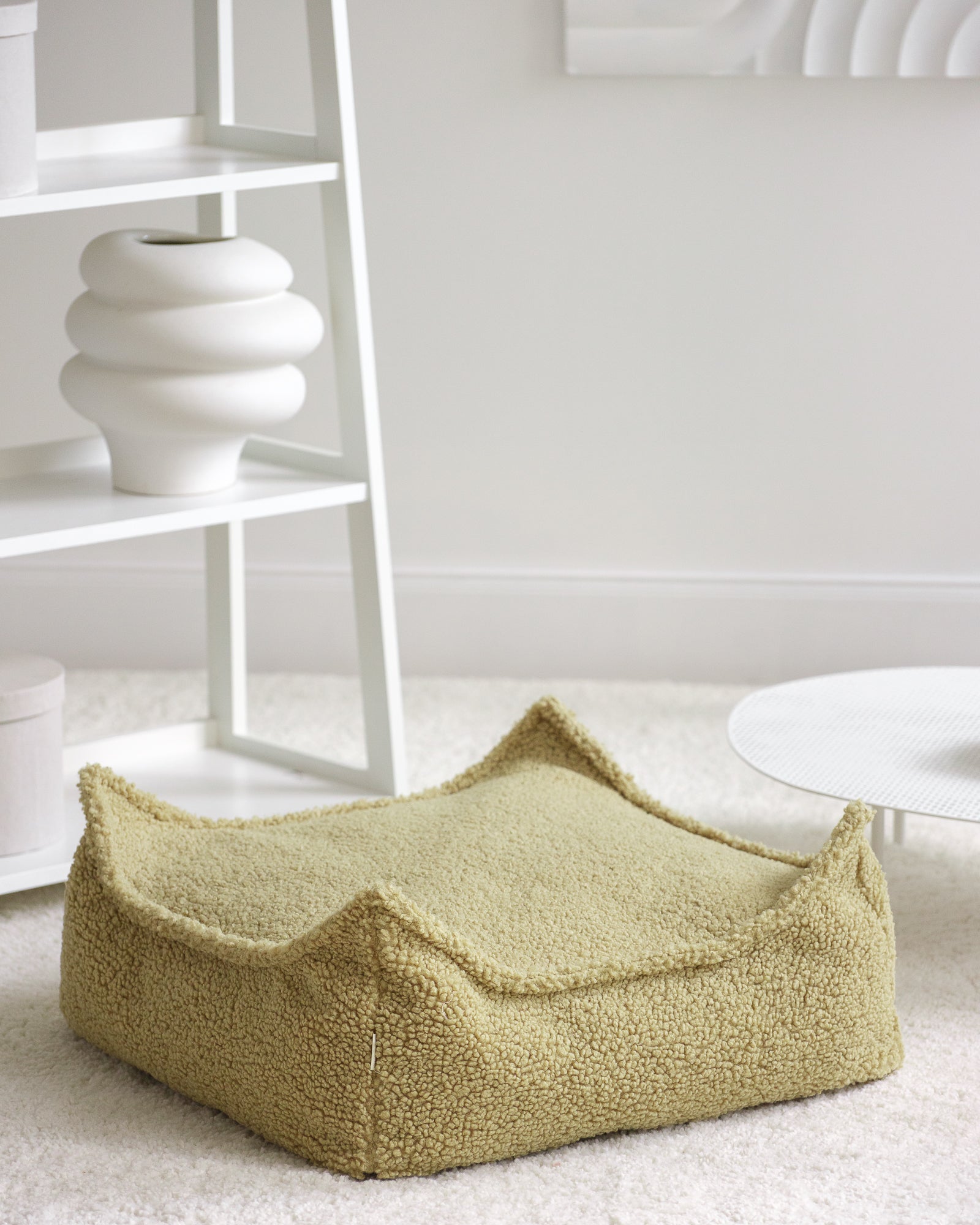 Wigiwama Poef Vierkant - Matcha Teddy - Afbeelding 3