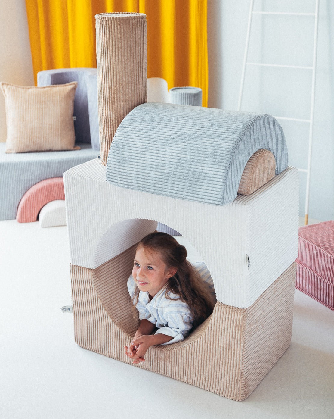 Wigiwama Rainbow Playset - Pink Mousse Rib - Afbeelding 3