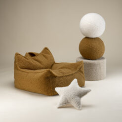 Wigiwama Poef Rond - Biscuit Teddy - Afbeelding 5