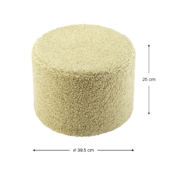 Wigiwama Poef Rond - Matcha Teddy - Afbeelding 7