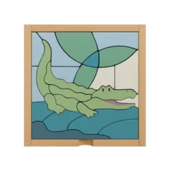 donny krokodil houten puzzel