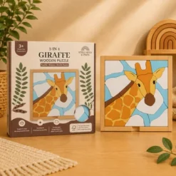 Alternative view of Stellavan & Papa Mila Giraf houten puzzel